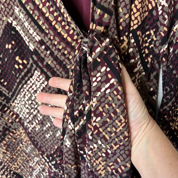 Trina Turk Dress Womens Size Small/Medium Geometric True Wrap Contemporary - Picture 5 of 16